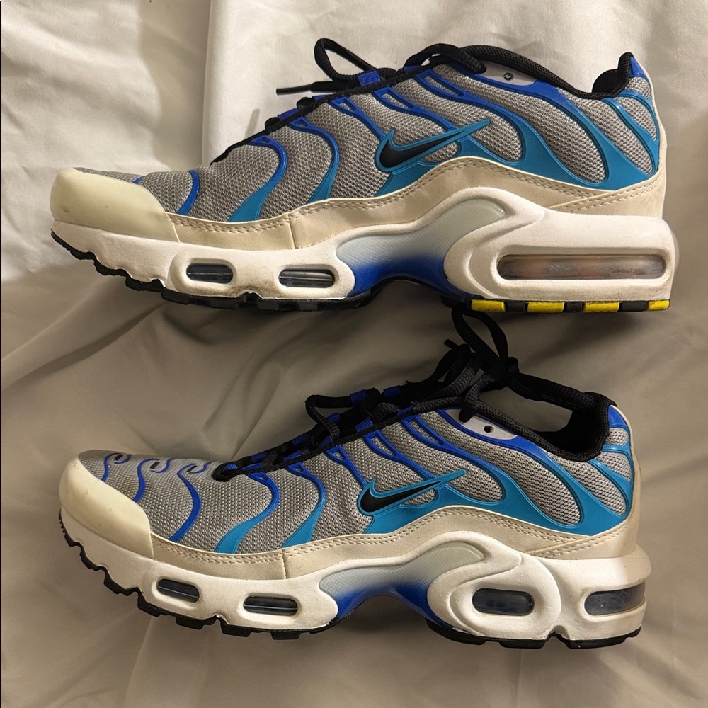 Nike Gray and Blue Air Max Sneakers